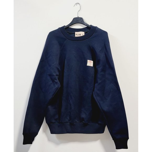 PLAN C Stick-figure Patch Sweatshirt - Picture 1 of 6